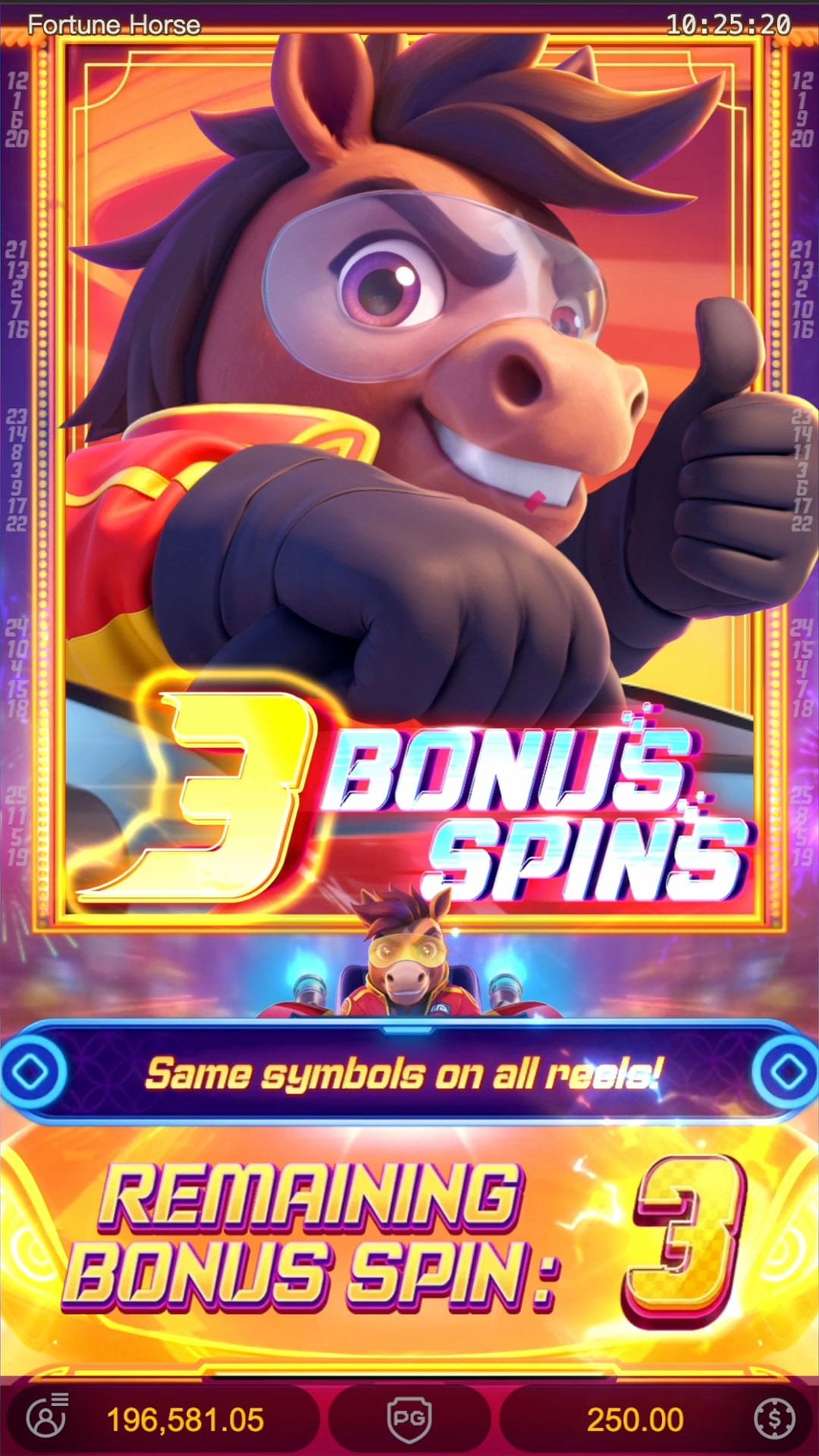 Fortune Horse 3 Bonus Spins